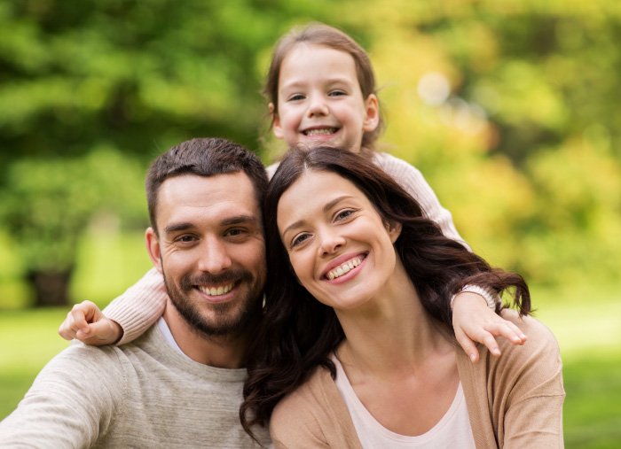 smiling family